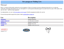 Tablet Screenshot of lists.quagga.net